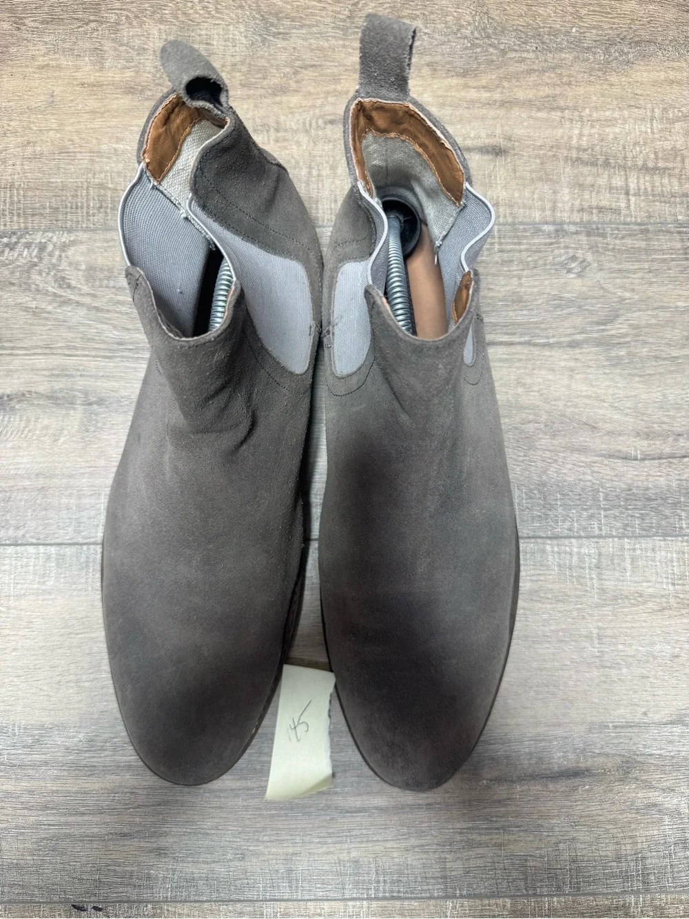 Gordon Rush Men’s Gray Suede Chukka Chelsea Boots